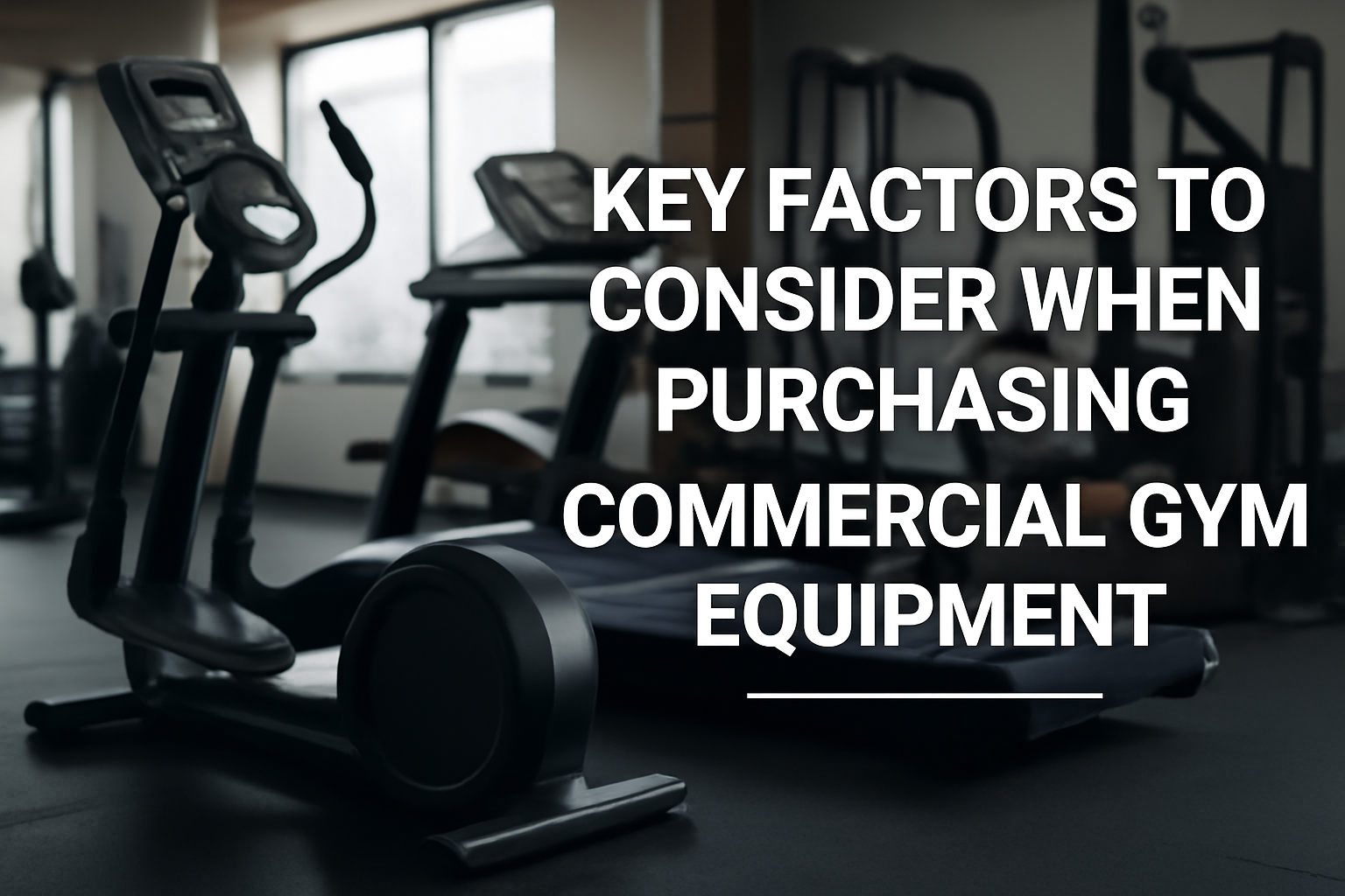 Key Factors to Consider When Purchasing Commercial Gym Equipment