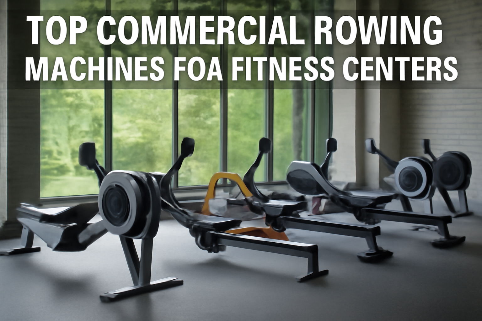 Top Commercial Rowing Machines for Fitness Centers