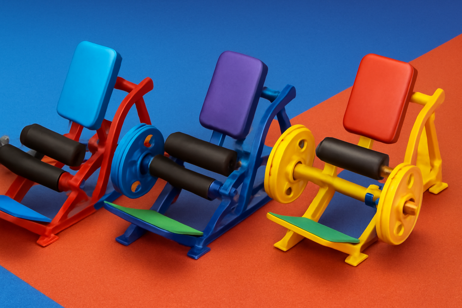 Plate-loaded hip thrust trainer with customizable settings