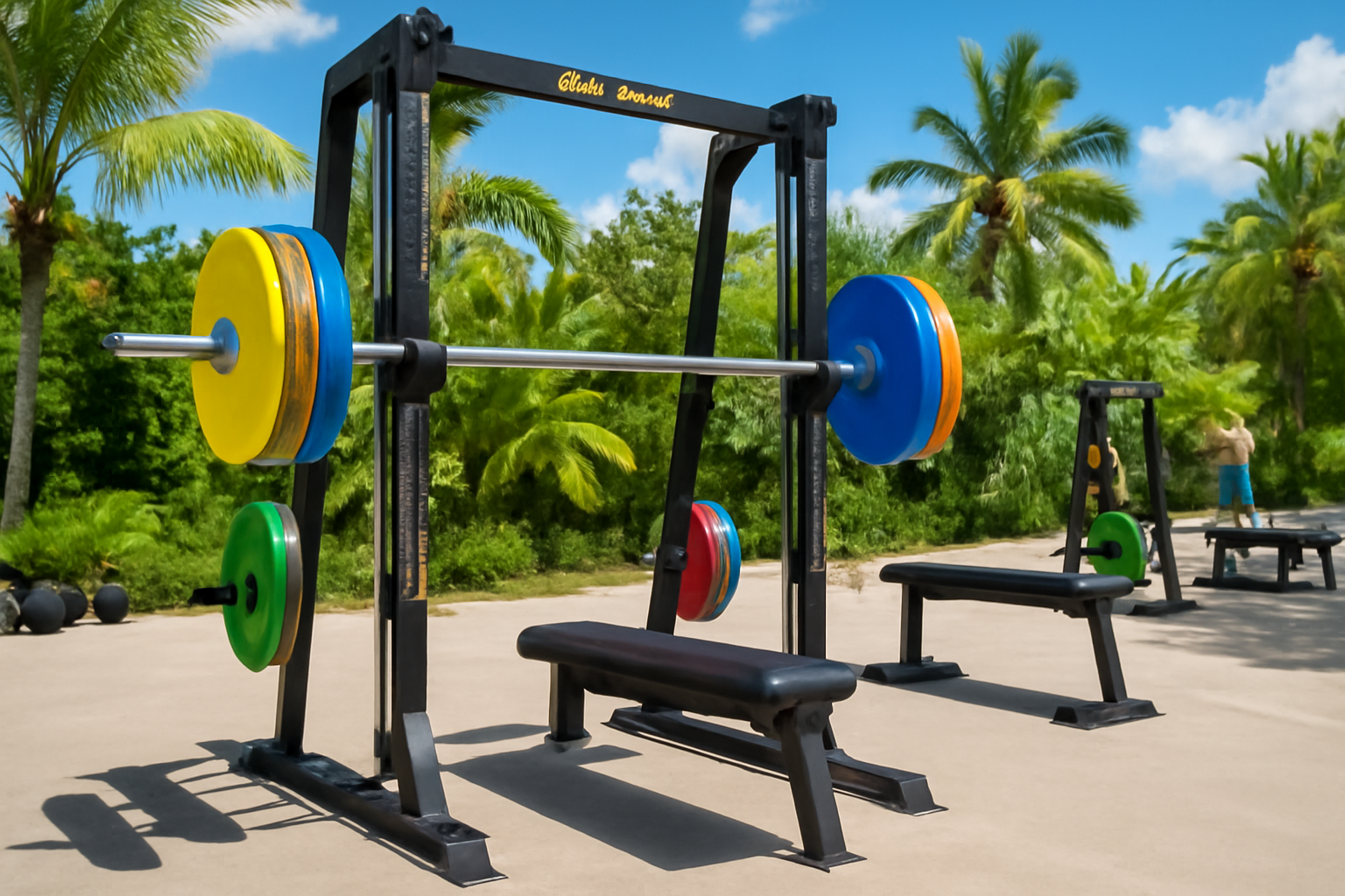 What exercises can I do with the Powertec Smith Machine?