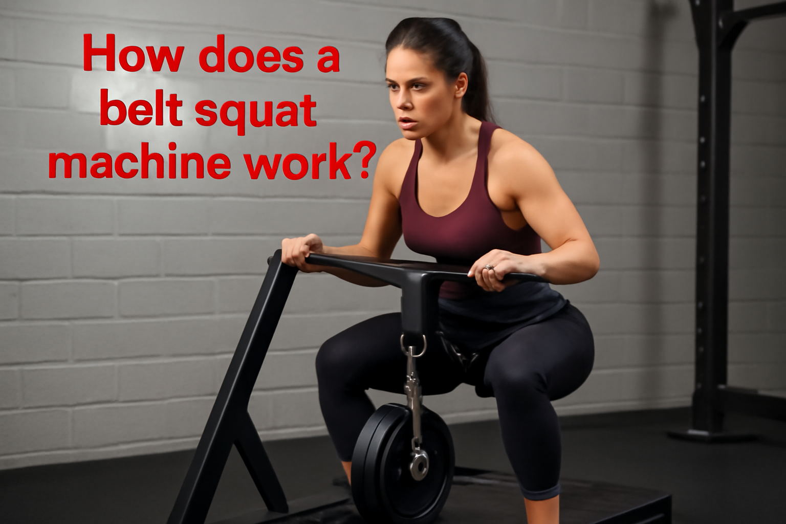How does a belt squat machine work?