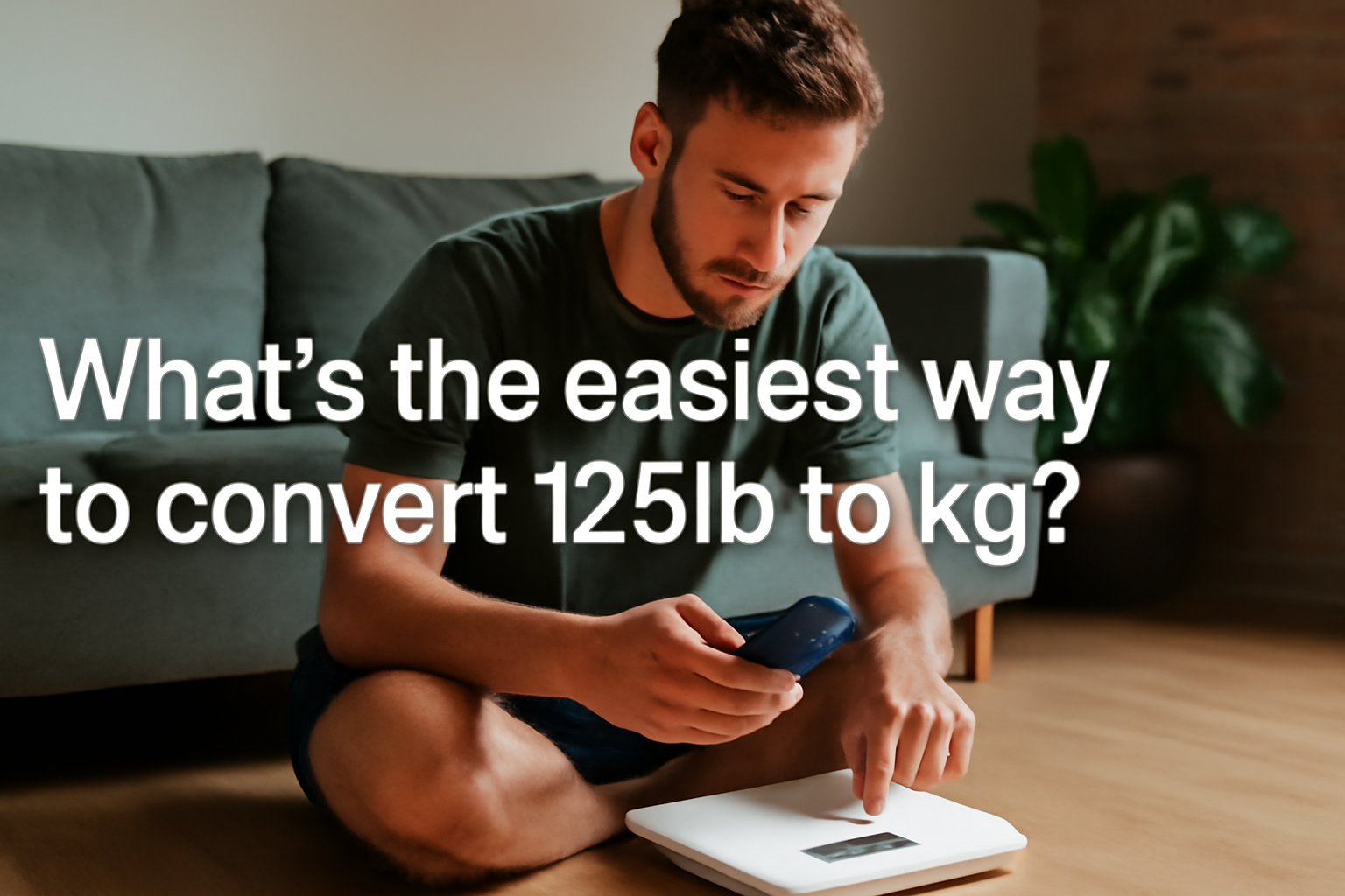 What's the easiest way to convert 125lb to kg?