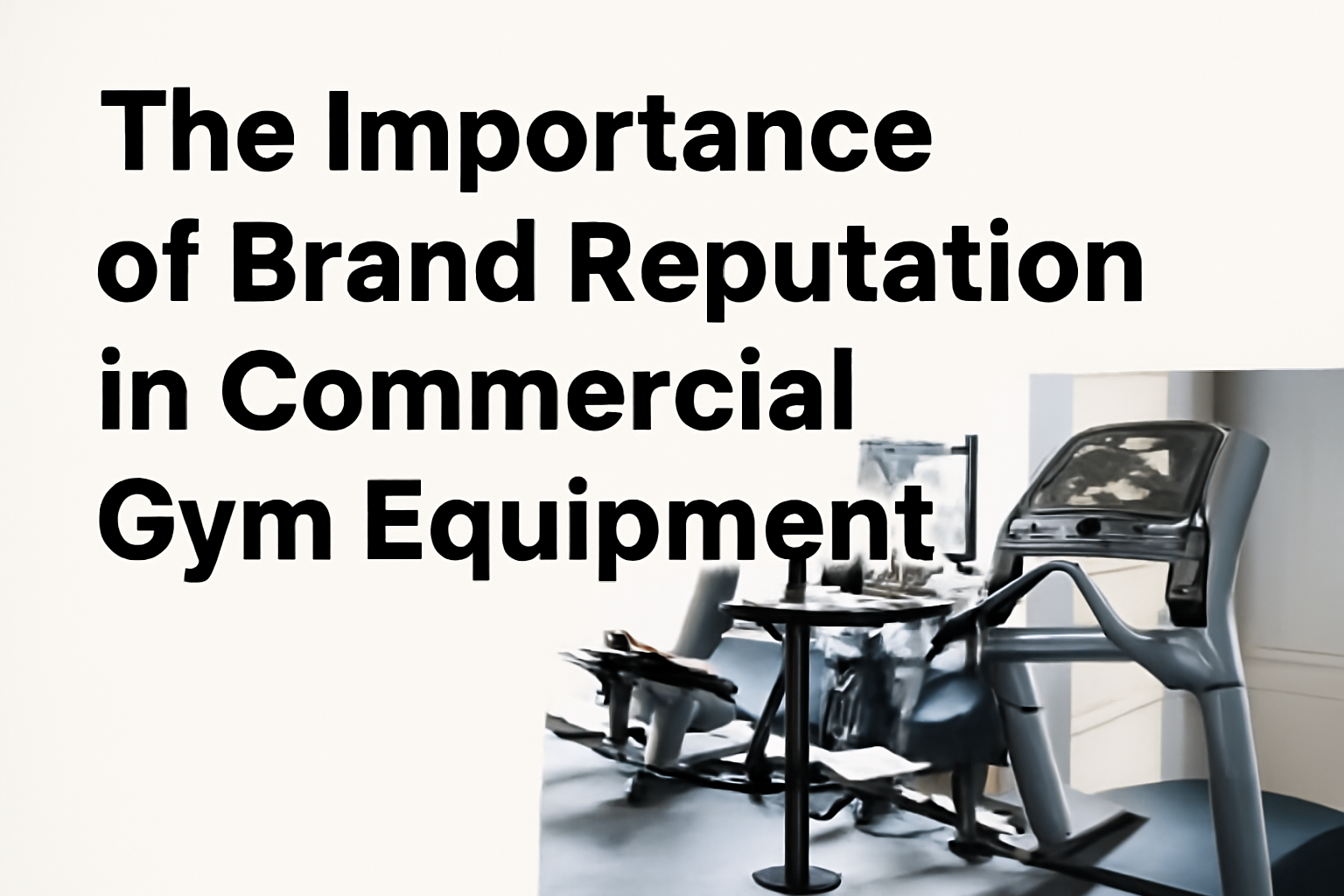 The Importance of Brand Reputation in Commercial Gym Equipment