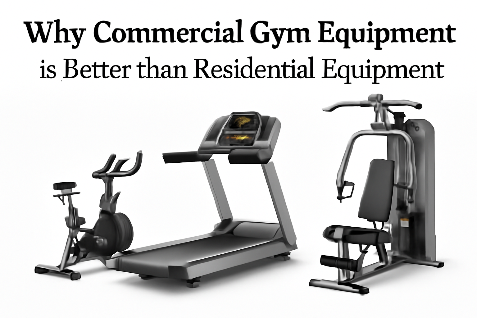 Why Commercial Gym Equipment is Better than Residential Equipment