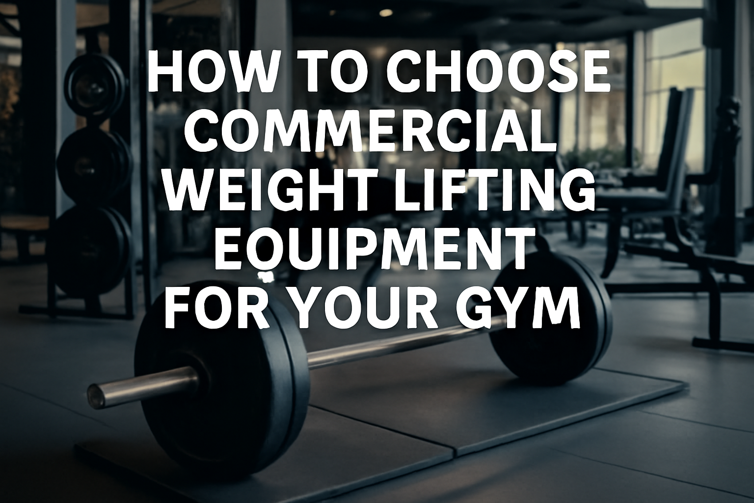 How to Choose Commercial Weightlifting Equipment for Your Gym