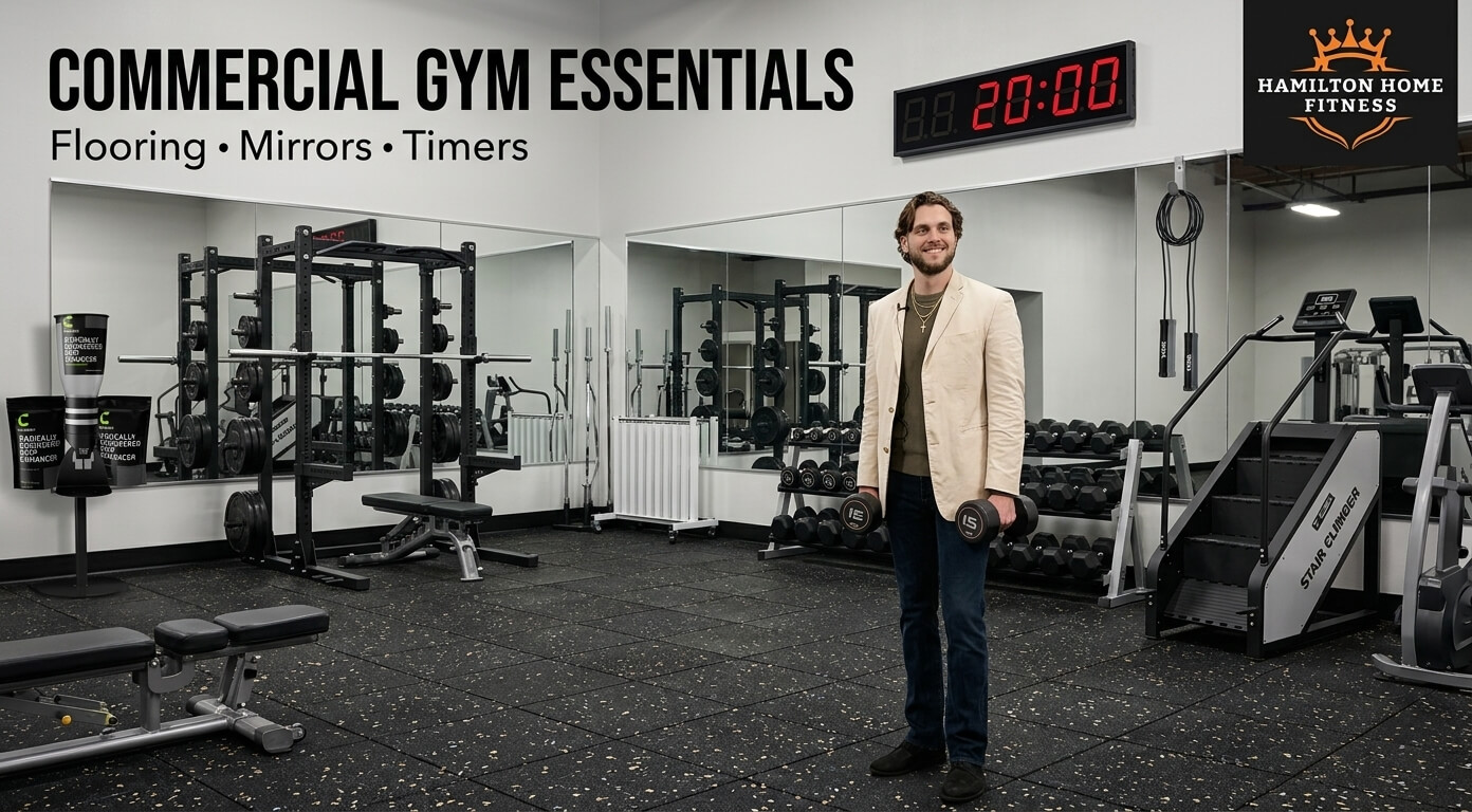 Commercial Gym Accessories: Flooring, Mirrors, Timers
