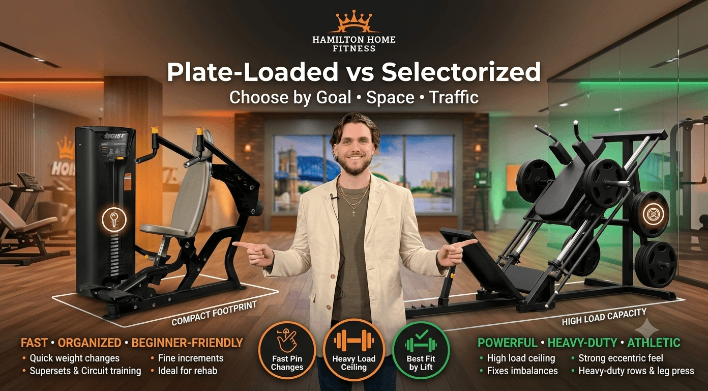 Plate Loaded vs Selectorized Strength Machines Compared