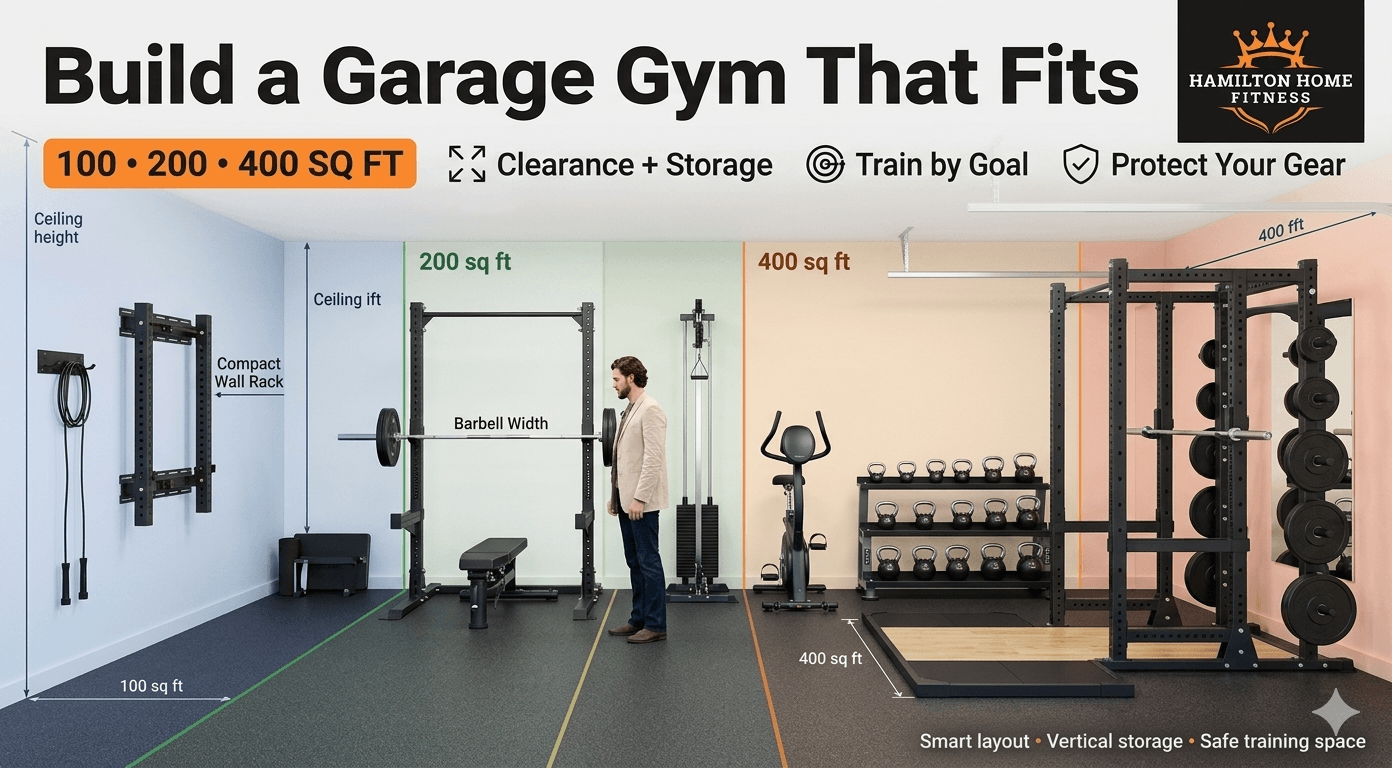 How to Build a Garage Gym in 100, 200, or 400 Sq Ft