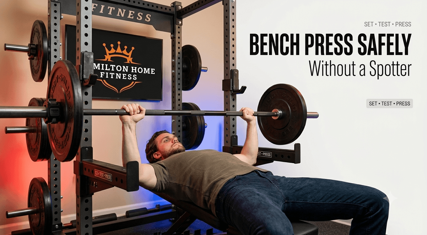 How to Bench Press Safely Without a Spotter at Home