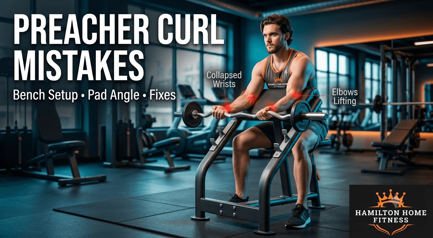 Preacher Curl Mistakes: Bench Setup, Pad Angle, Fixes