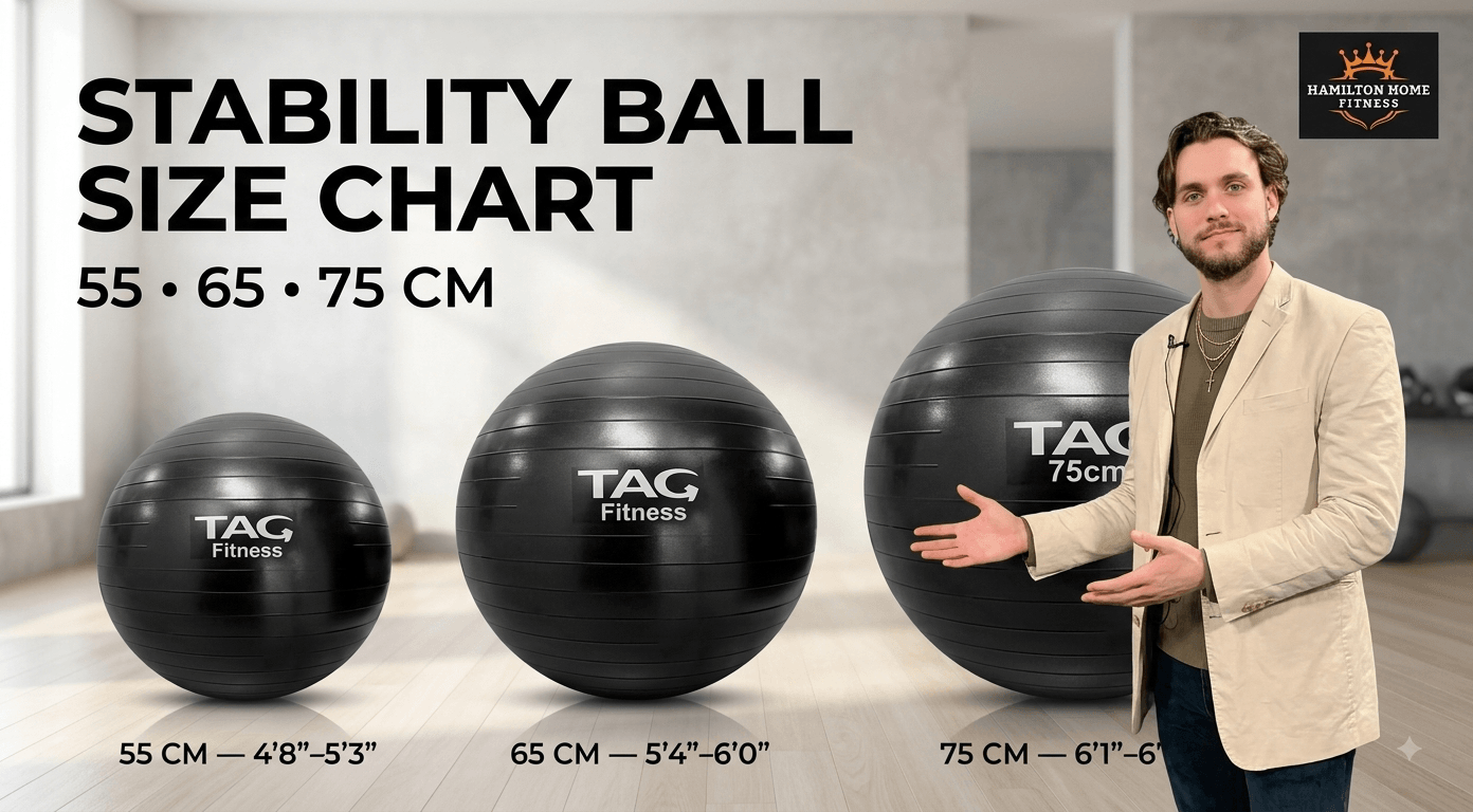 Stability Ball Size Chart: 55, 65 or 75 cm for You?