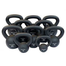 Body-Solid Tools KBR Powder Coat Kettlebells 5-50 lb Set