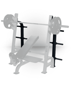 ST Optional Weight Storage - White   fits Olympic Flat, Incline and Decline Benches w/Gun Racks