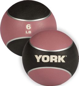 6lb. 2 Tone Medicine Rubber Ball- Pink