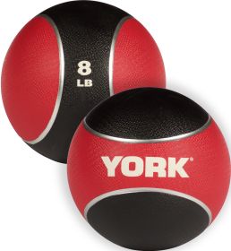 8lb. 2 Tone Medicine Rubber Ball- Red