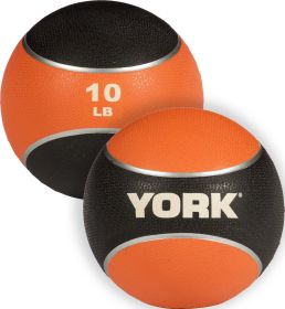 10lb. 2 Tone Medicine Rubber Ball- Orange