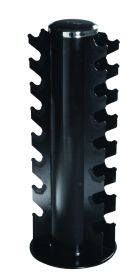 2 Sided Vertical Dumbbell Rack - Black   Accommodates 8 pairs Rubber Hex or Chrome