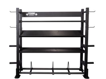 York Black Multi-Storage Rack