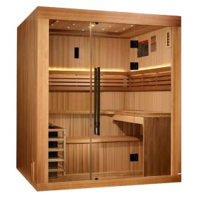2025 Golden Designs Updated "Osla" 6 Person Traditional Sauna (GDI-7689-02) 2025 Golden Designs Updated "Osla" 6 Person Traditional Sauna (GDI-7689-02)