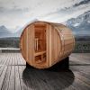 Golden Designs "St. Moritz" 2 Person Barrel Traditional Sauna (GDI-B002-01) (BACKORDER)