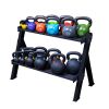 Body-Solid GDKR100B Adjustable Dumbbell and Kettlebell Rack