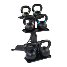 Body-Solid Tools KBXS54PACK 4-14 kg. Training Kettlebell Set with Rack