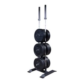 Body-Solid GWT56 2" Olympic Plate Tree and Bar Holder