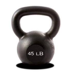 45 lb. Single Kettlebell - Black