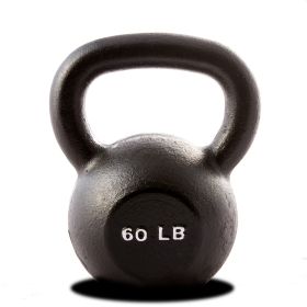 60 lb. Single Kettlebell - Black