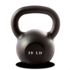 70 lb. Single Kettlebell - Black