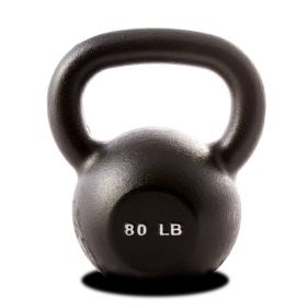 80 lb. Single Kettlebell - Black
