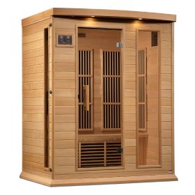 Maxxus 3 Person Near Zero EMF FAR Infrared Sauna - Canadian Hemlock Maxxus 3 Person Near Zero EMF FAR Infrared Sauna - Canadian Hemlock