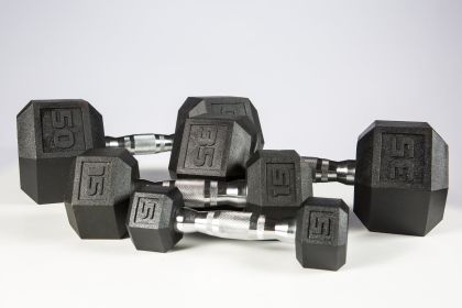 5-50 lb. YORK Premium PVC Hex Dumbbells - Set