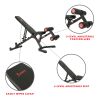 Sunny Health & Fitness Fully Adjustable Power Zone Utility Heavy Duty Weight Bench with 500 lb Max Weight – SF-BH6920