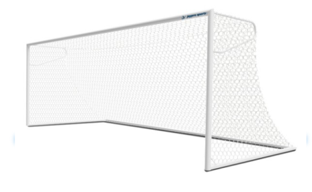 Jaypro Sports Soccer Goals - Nova Premier Goal Package (8 ft.H x 24 ft.W x 4 ft.B x 10 ft.D) - ASTM Compliant (White)