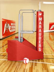 Bison Arena JR Freestanding Portable Volleyball Complete System