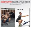 Sunny Health & Fitness Belt Squat Attachment for Power Racks and Cages, Full Body Workout