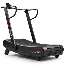 Sunny Smart Ultra Manual Curved Treadmill With 8 Levels Magnetic Resistance