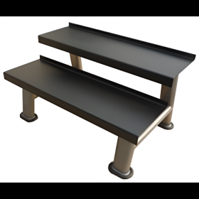 Tag Fitness 2 Tier Kettlebell Rack BLACK ONLY