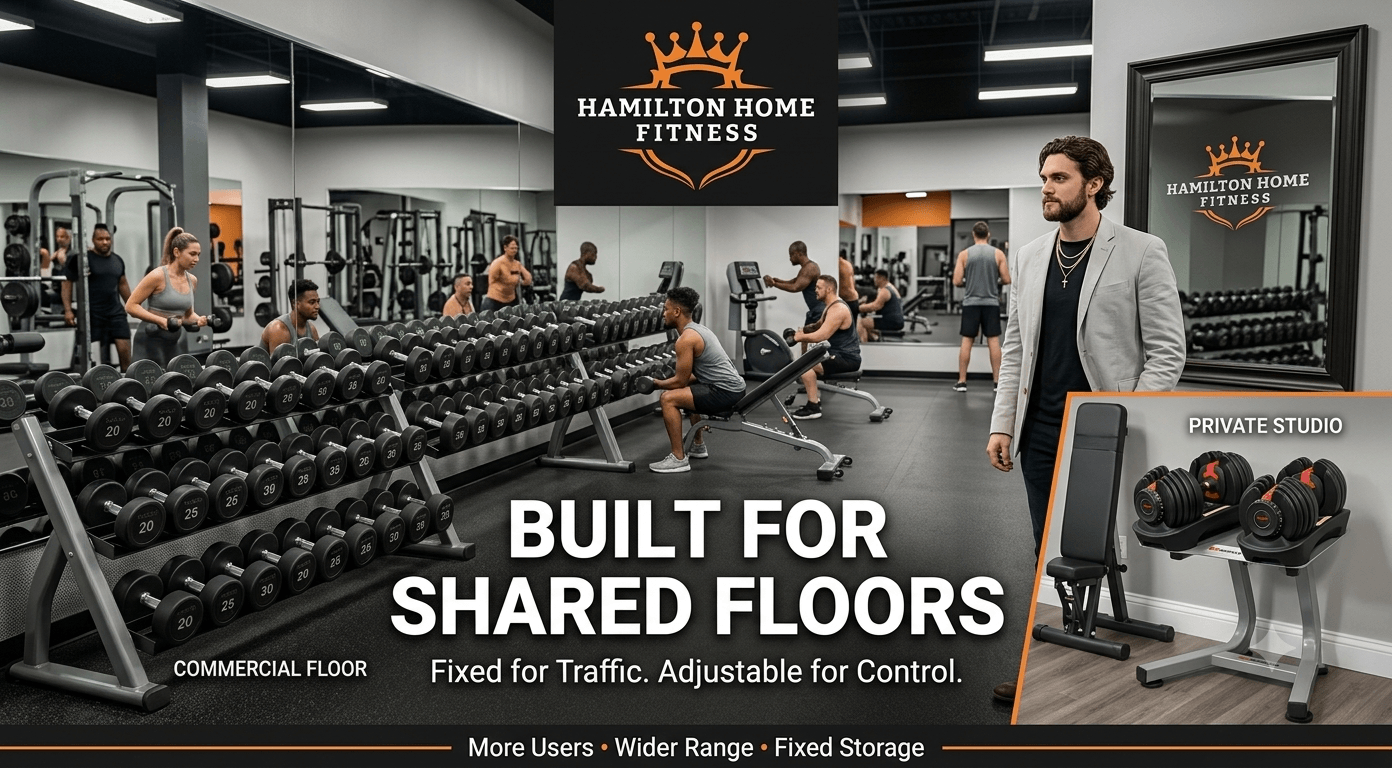 Adjustable vs Fixed Dumbbells Space & Cost Compare Adjustable vs Fixed Dumbbells Space & Cost Compare