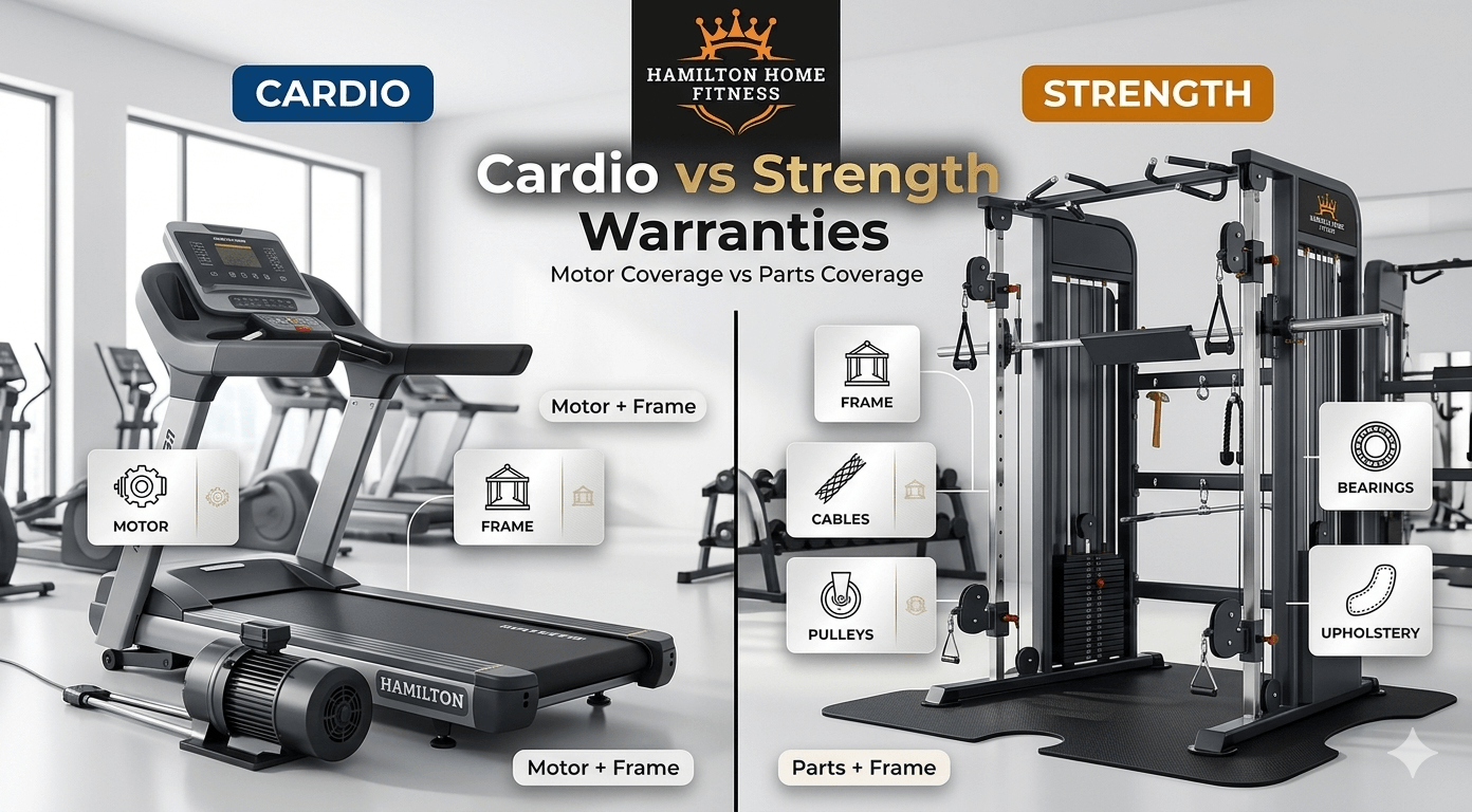 Use this gym equipment warranty comparison to read frame, motor, parts, labor, and service terms like an expert—and avoid expensive surprises later. Use this gym equipment warranty comparison to read frame, motor, parts, labor, and service terms like an expert—and avoid expensive surprises later.