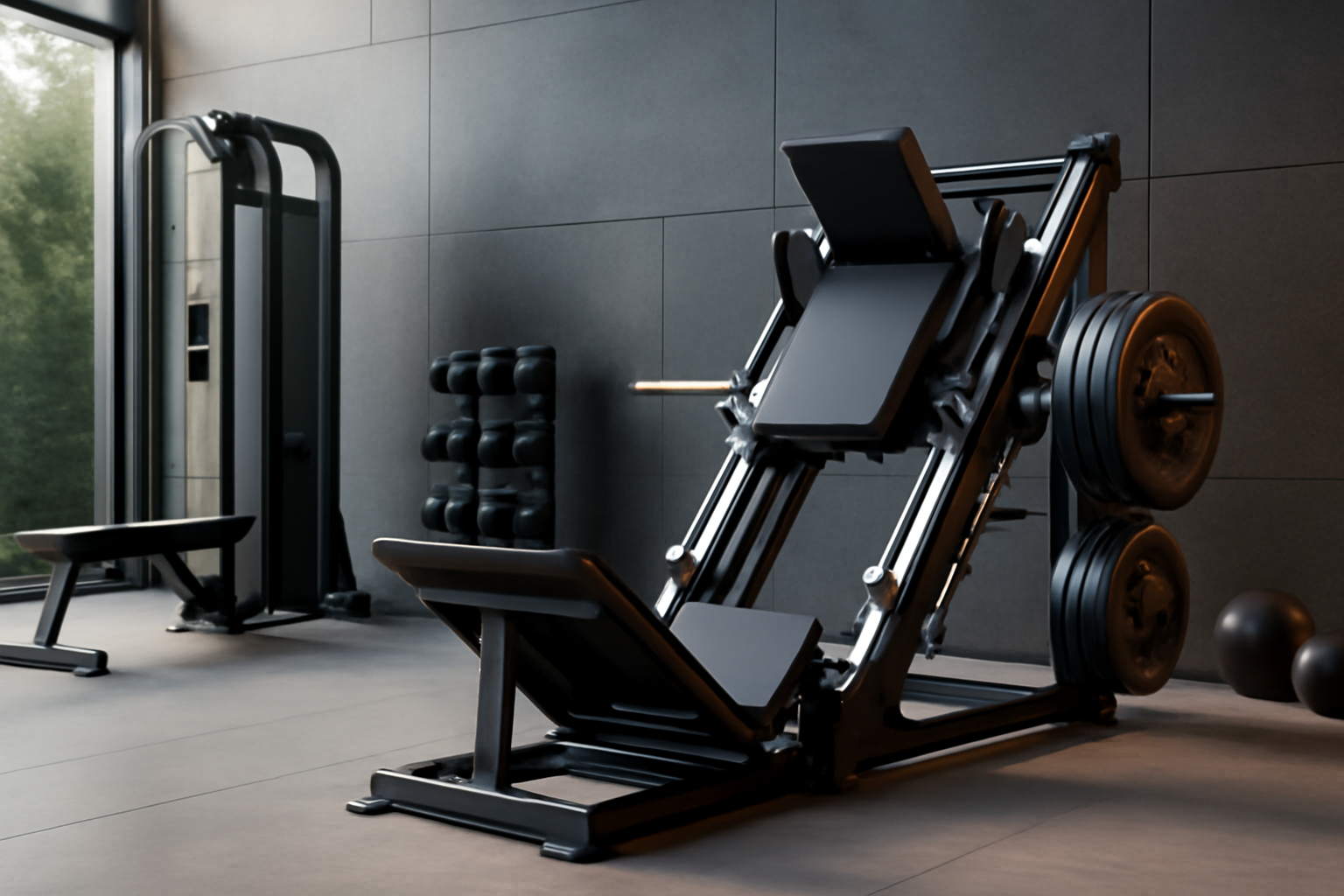 commercial hack squat machine