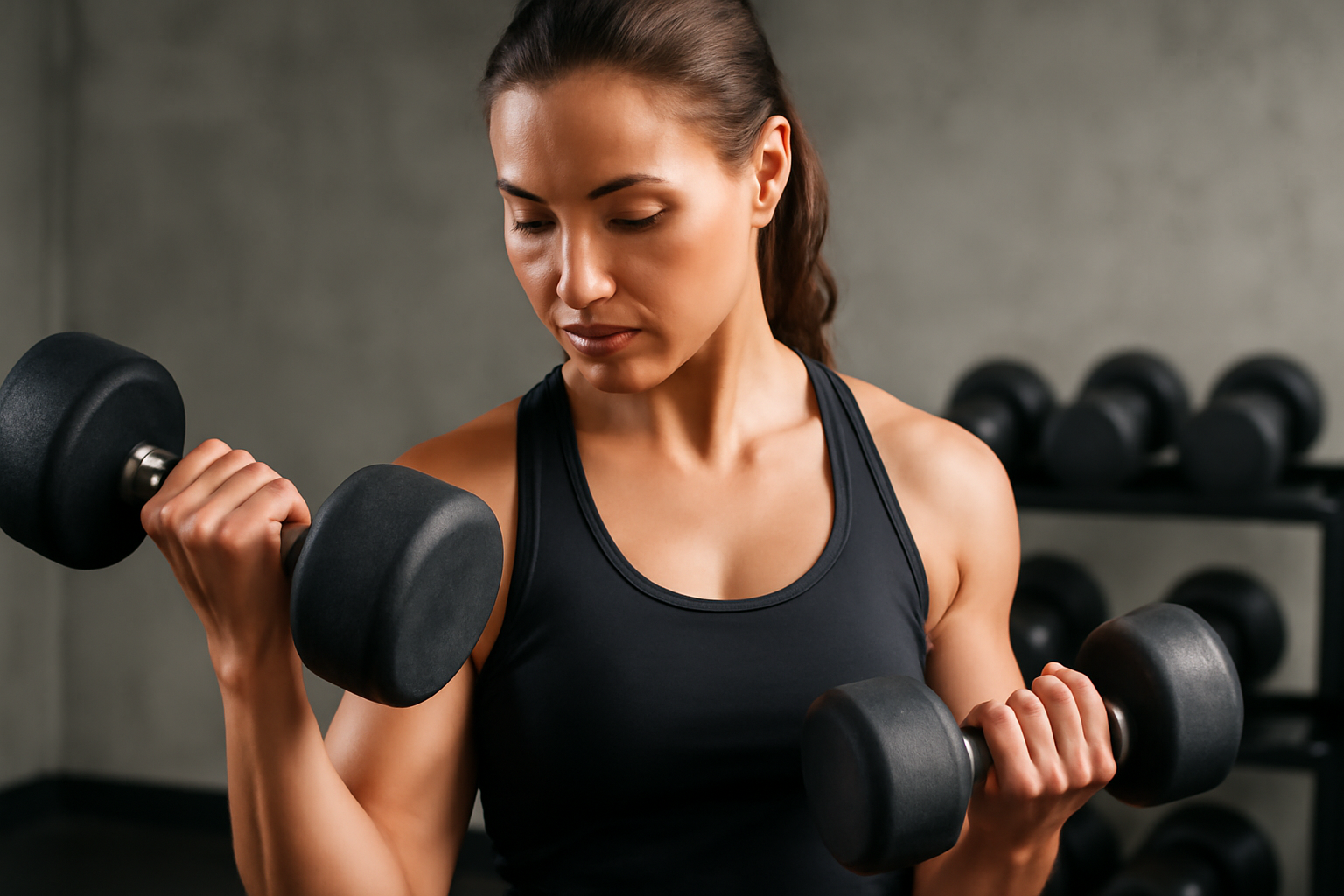 Rubber coated dumbbells Rubber coated dumbbells