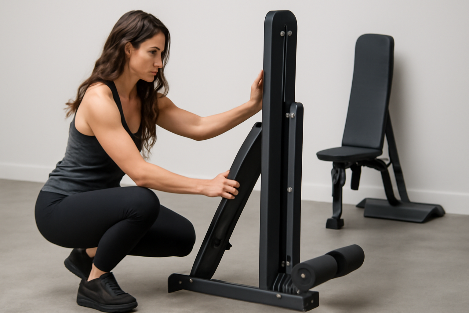Folding weight bench