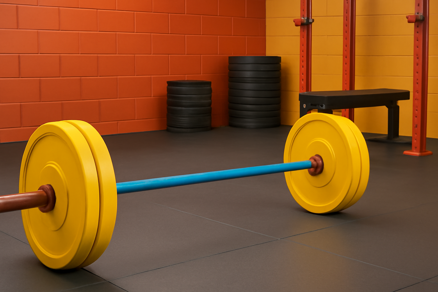 Powerlifting barbell Powerlifting barbell