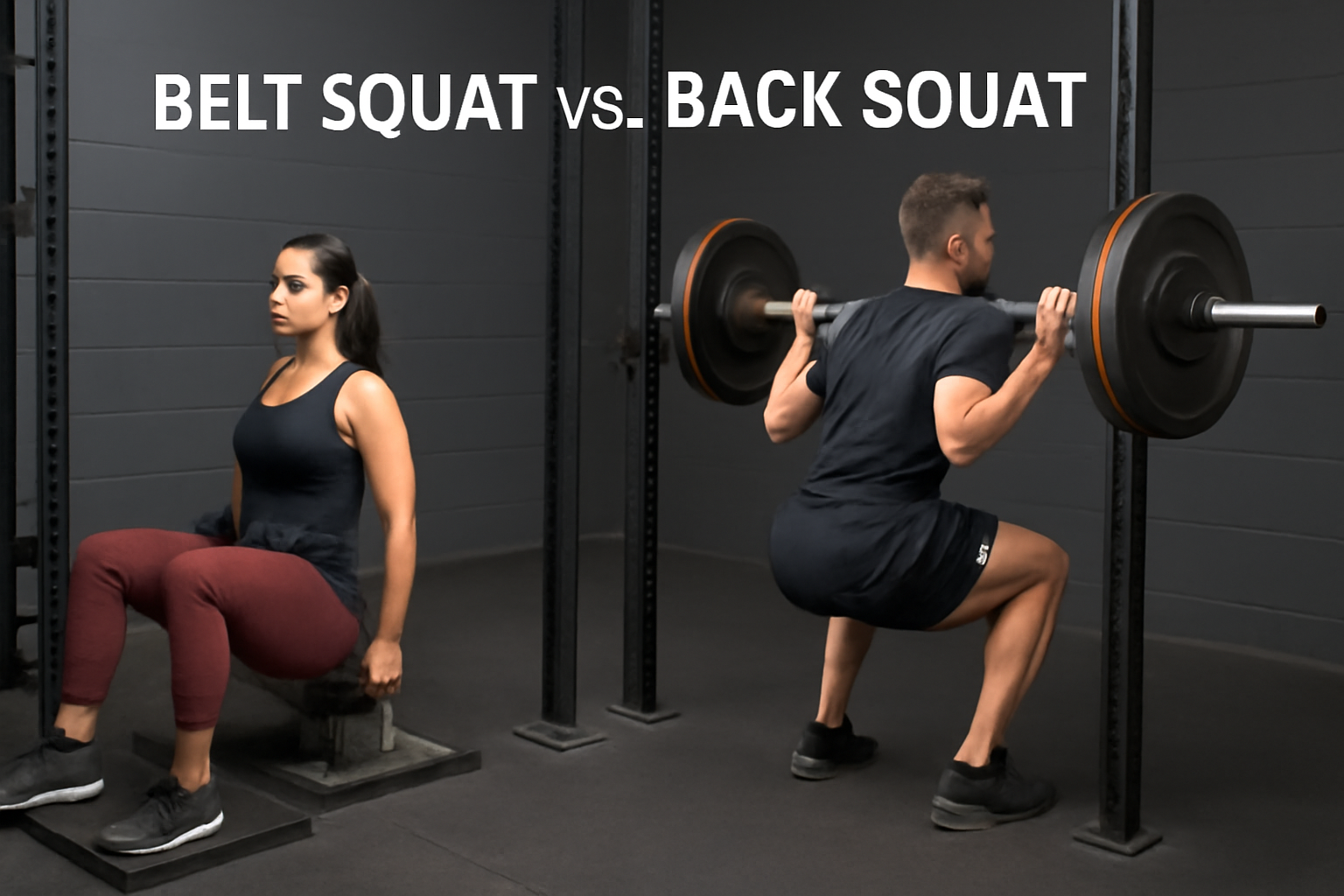 Belt squat vs. back squat
