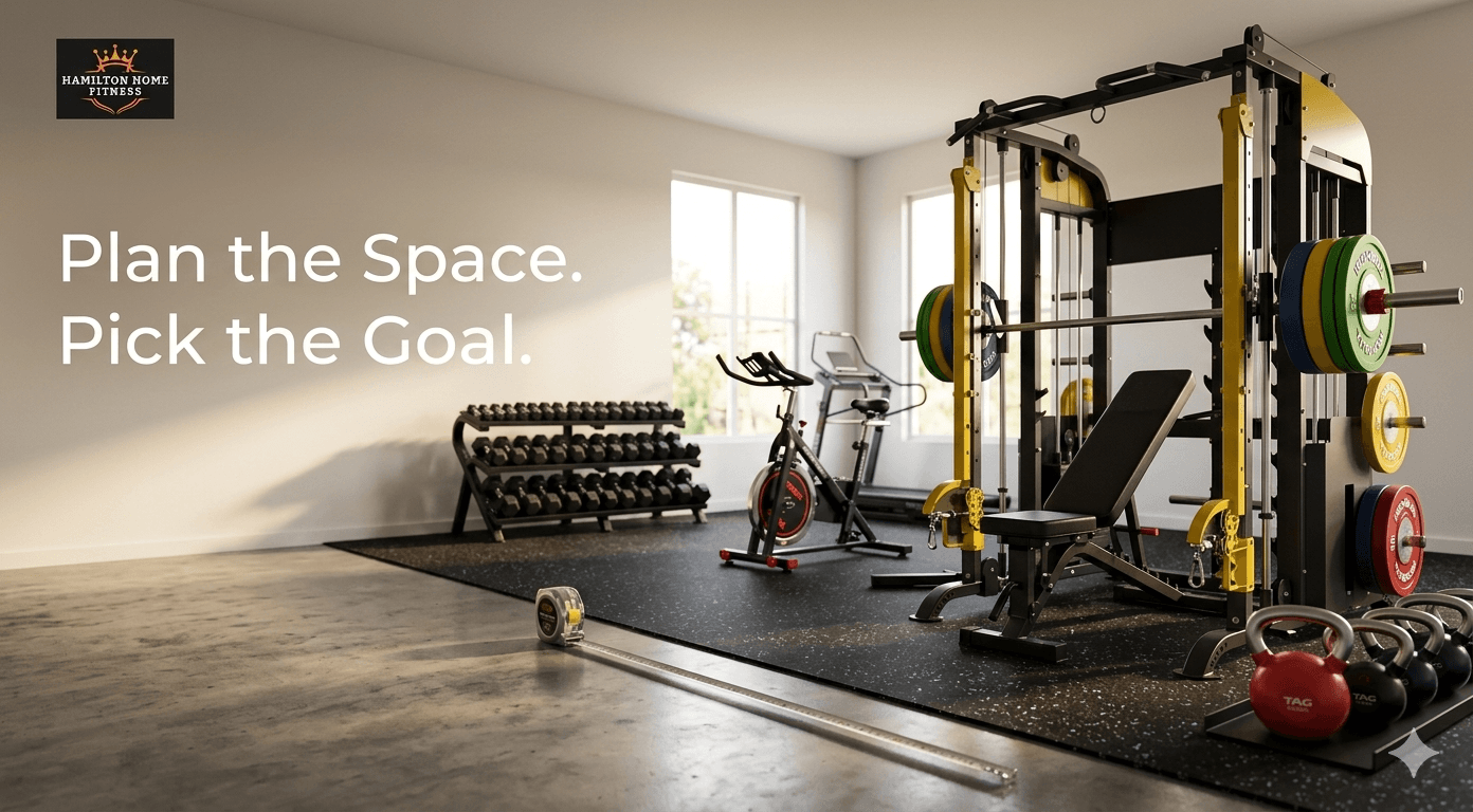 Learn how to build a home gym from scratch with a real equipment priority order, space planning tips, and budget tiers for any room or garage setup.