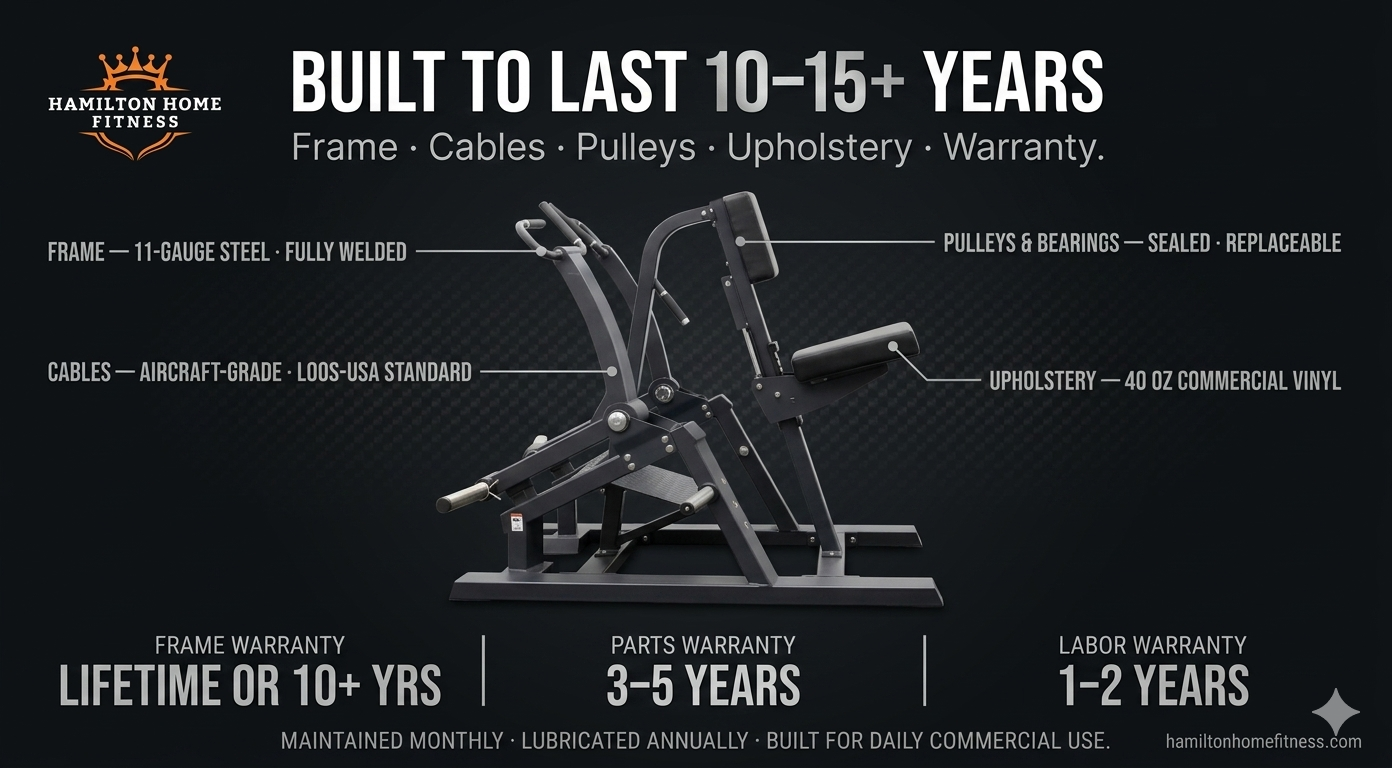 Shop commercial strength machines for your gym. Compare selectorized vs plate-loaded options, top brands like Spirit Fitness and Hoist, and find the right fit for your facility.