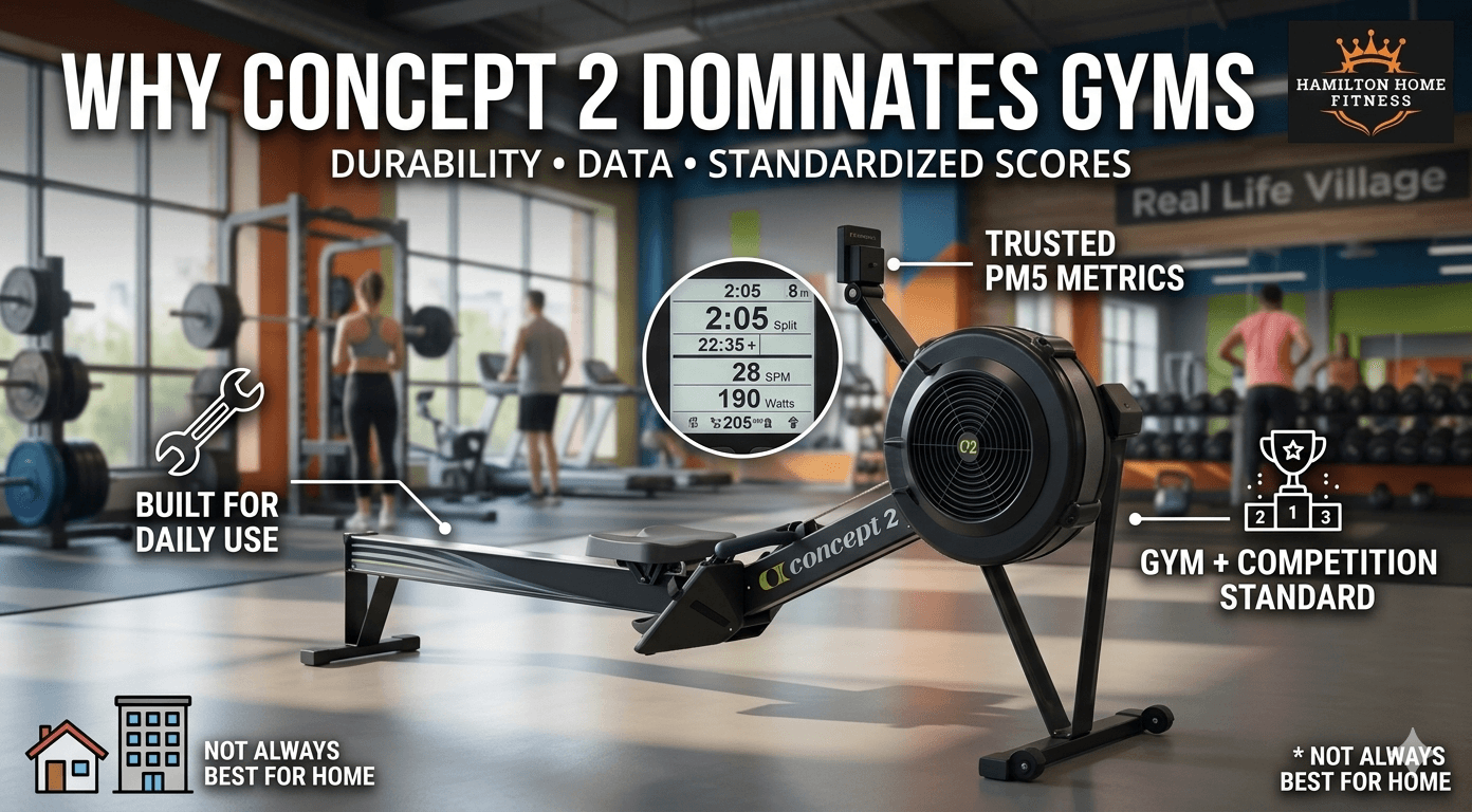 Why Concept 2 Dominates Gyms