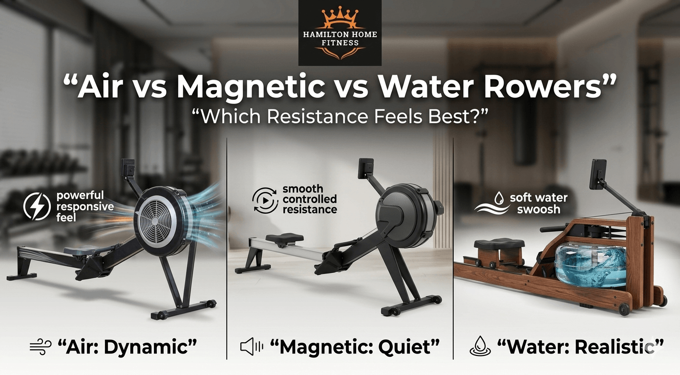 Air vs Magnetic vs Water Rowers